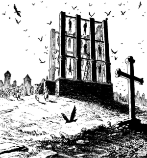 Gibbet of Maubignon by Brockprint